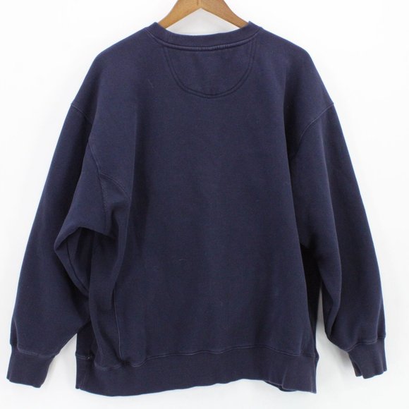 Vintage Leinenkugel's Chippewa Falls Crewneck Sweatshirt Mens Navy Blue XL USA - Picture 9 of 11